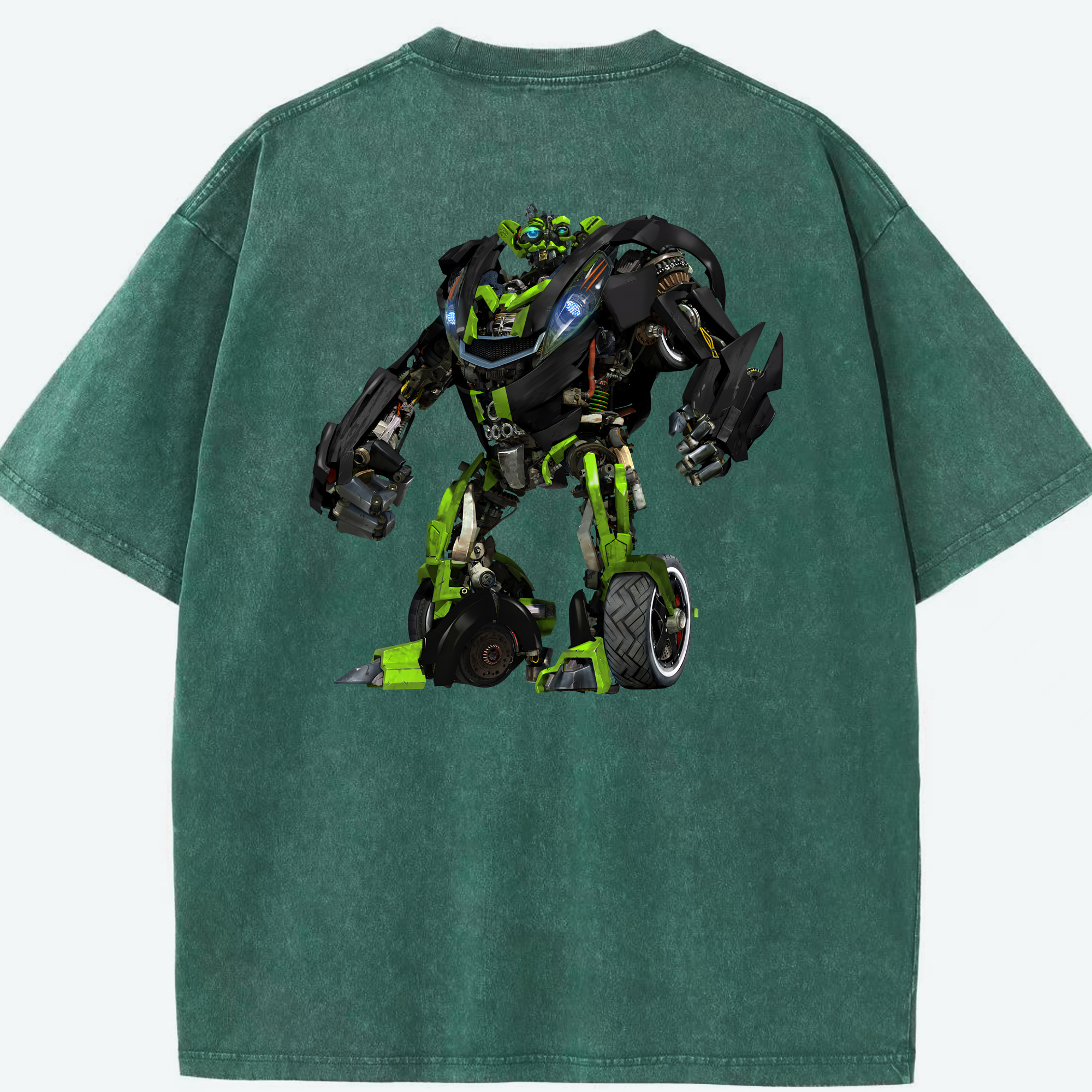 （画像用） Transformers トランスフォーマー 綿100% ヴィンテージ風 半袖Tシャツ（背面プリント）